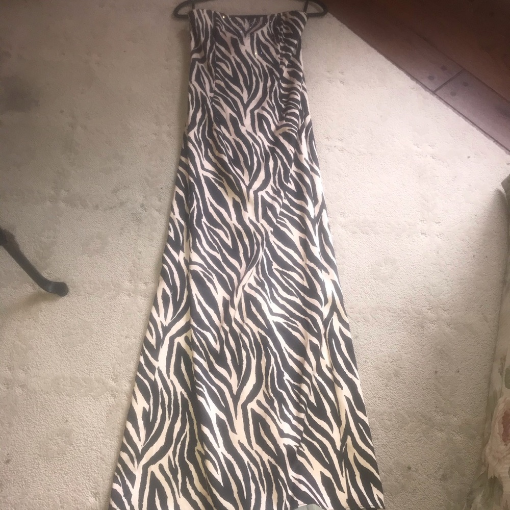 Jessica McClintock Long Dress/Gown EUC strapless 5